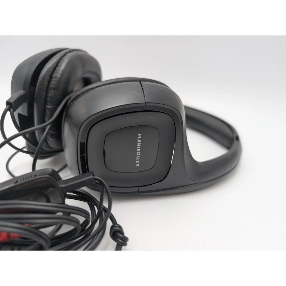 Plantronics Headphone Audio C6.A355 Black Headband Headsets with Mic‎ Aux